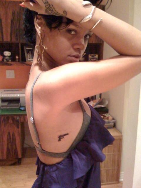 rihanna 8217s new tattoo and she has two others via