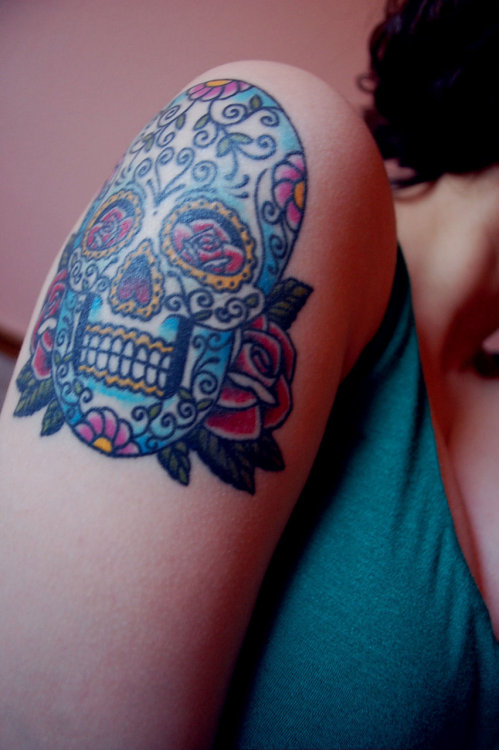 Looking for unique Skull tattoos Tattoos? candy skull. Sugar Skull Tattoos