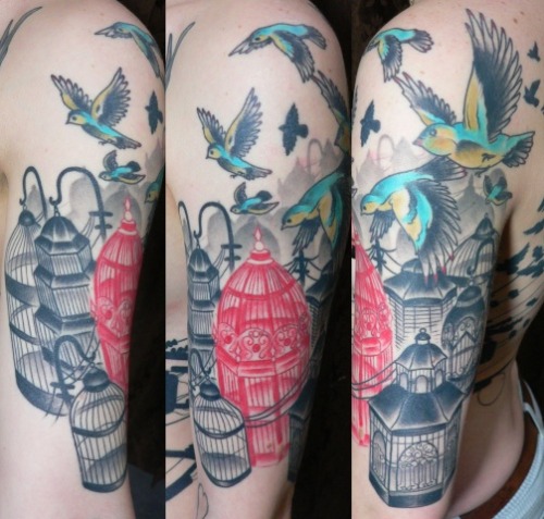 birdcage tattoo. 4 of 4; Scapegoat Tattoo