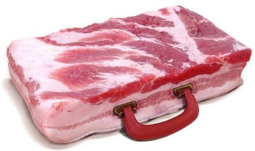 Mmmmmm…. bacon breifcase….