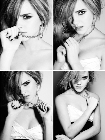 sampler blackandwhite Emma Watson via swtcelebphotos lovemidori 