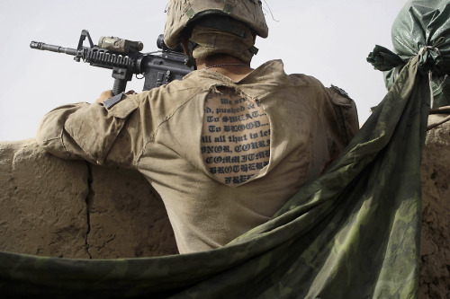 Via unburyingthelead: The tattoo of a U.S. Marine Lance Cpl. Jordan Christie 