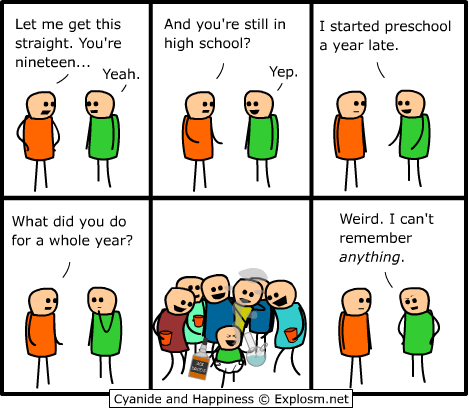 happiness and cyanide. #Cyanide and Happiness