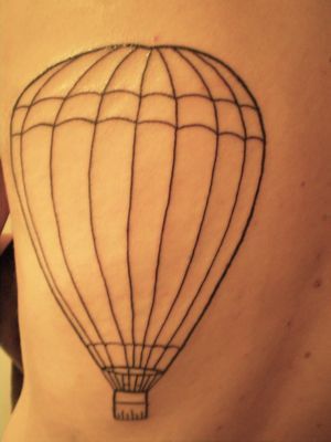 Hot Air Balloon Tattoo. like hot air balloons!
