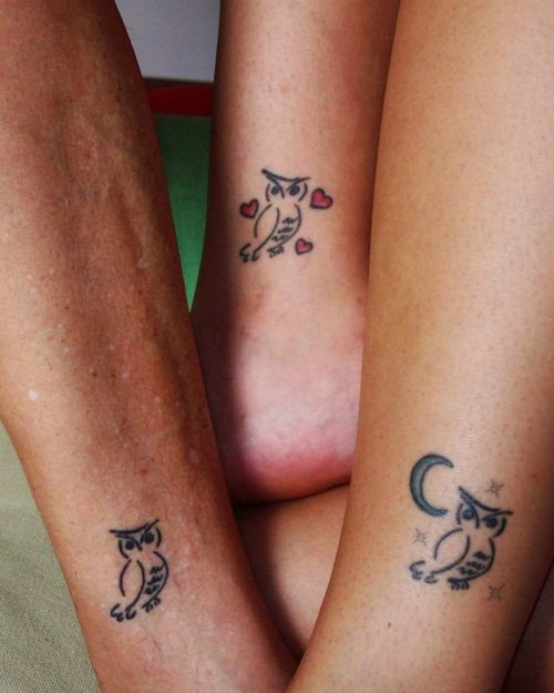 mother tattoos. My mother collects owls and