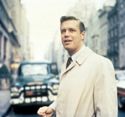 George Peppard on the set of Breakfast at Tiffany's 1960