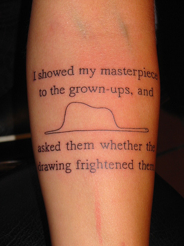 a beautiful book in the form of a beautiful tattoo