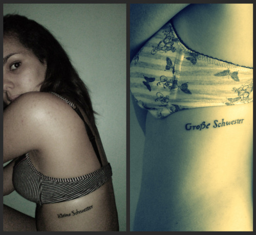 It's our first tattoo. Anfang's tumblr (little sister).