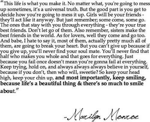 jenniesblog Quote by Marilyn Monroe jenniesblog Quote by Marilyn Monroe