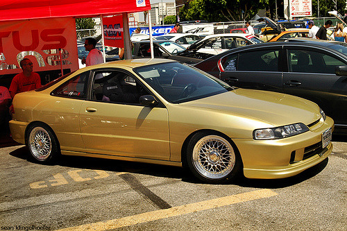 Posted 21 January 2010 and tagged as Nisei 2006 Honda Integra gold BBS RS