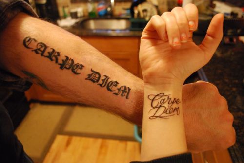 carpe diem tattoo. Carpe Diem tattoos.