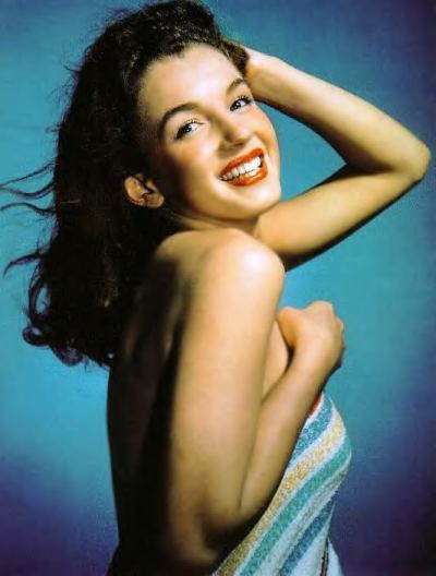 young brunette Marilyn Monroe