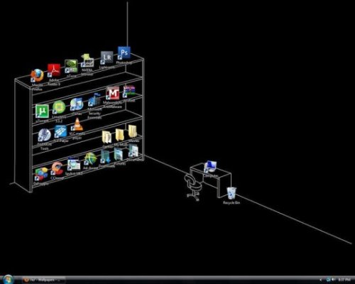Desktop Wallpaper of the Day: Organize your desktop icons with this simple, 