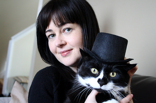 top hat cat. The top hat was definitely the