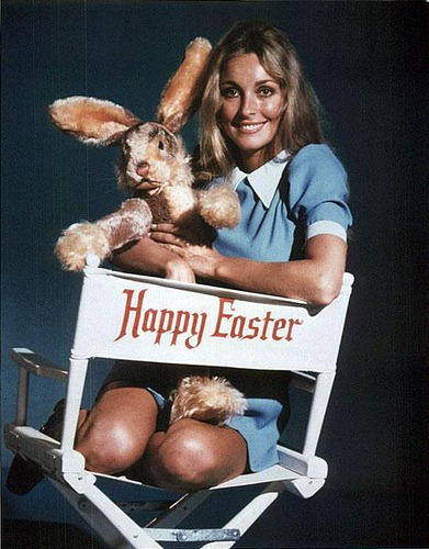 retrospace:  happy easter from sharon tate (via retro-space)