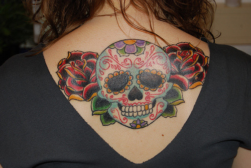 sugar skulls day of dead tattoos. with: sugar skullday of