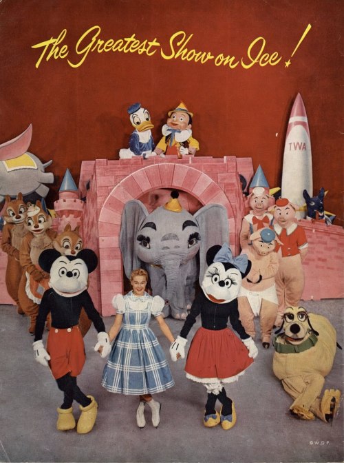 dtybywl:  Vintage Disneyland Tickets: The Sphere - July 1955 / Ice Capades - 1957
