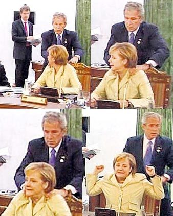  German chancellor Angela Merkel.