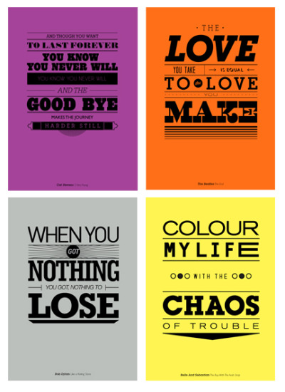 Music philosophy 8230your favorite music quotes turned into typographic
