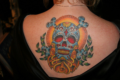 candy skull tattoo pictures. skull tattoofuck yeah!