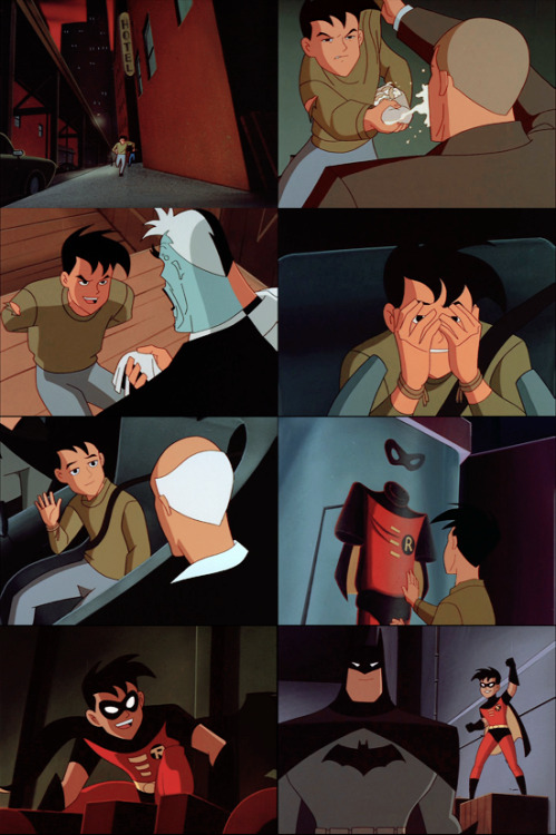 The evolution of Tim Drake The New Batman Adventures 1x02 Sins of the 