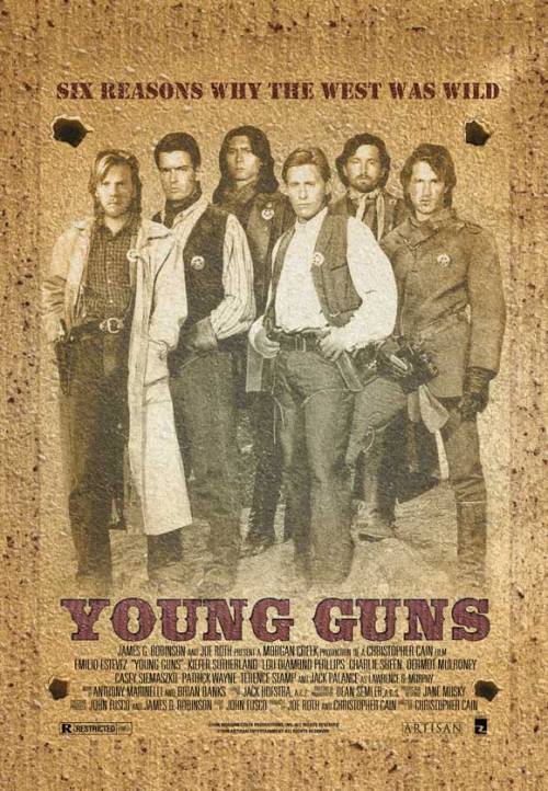 charlie sheen young guns 2. Young Guns