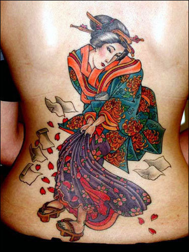 Posted July 7 2010 at 430pm in traditional japanese geisha tattoo 1 note