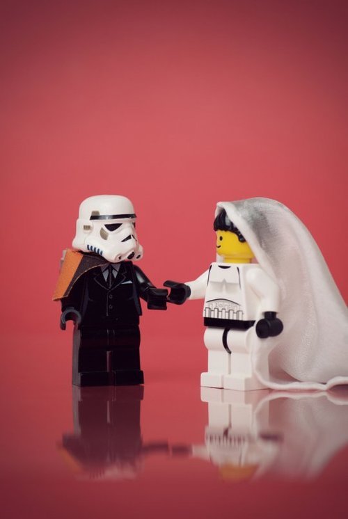 Lego Storm Trooper Wedding legos via carrotsandnutella Another sucker