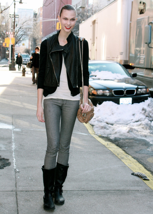 Karlie Kloss in Models Street Style