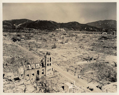 The anniversary of the dropping of the atomic bomb in Hiroshima, Japan 08:15