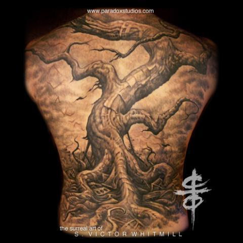 Tribal Tattoo Tree. tattoo tree of life.