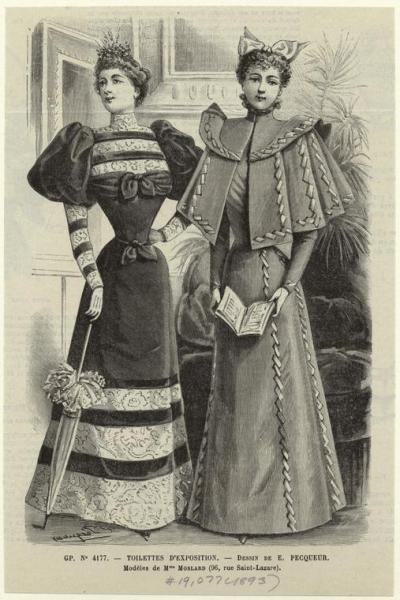 Ladies Fashion  on Women   S Fashion  Ca  1893  Via  Bygoneyears