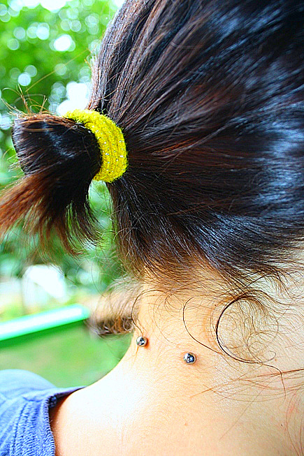 Posted August 21, 2010 at 10:00am in nape piercing surface piercing || home