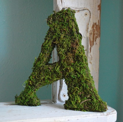 Decorative Moss Letters