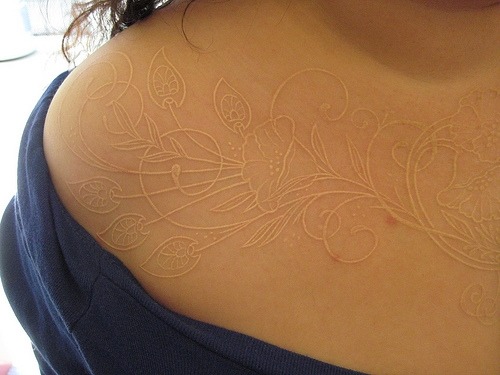 White Nouveau Poppy Tattoo on Flickr – Photo Sharing! on we…