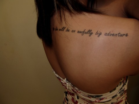 tagged as peter pan quote back Disney tattoo ink disney tattoo