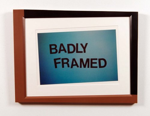 defacedbook:

John Waters
Badly Framed, 2006
C-print in artist’s frame
Image size (12 x 18 inches)
 Framed (21 x 28 inches)
Edition of 5
