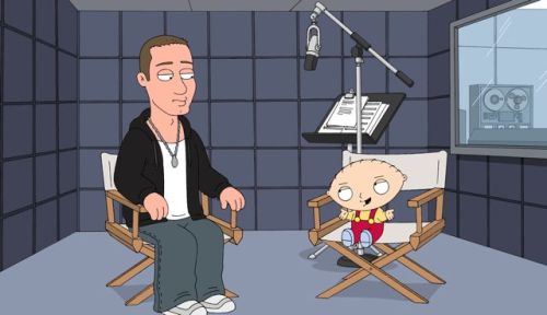 eminem family pics. Eminem in Family Guy.