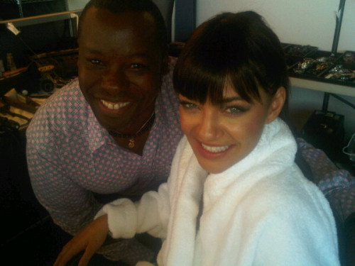 I just gave gossipgirl Jessica Szohr bangs on a shoot what do you think
