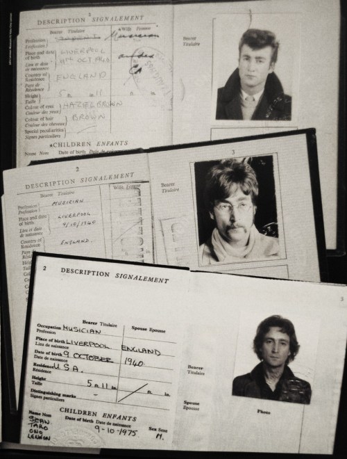 nightandmist:

John Lennon’s passports.
