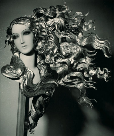 Brassaï (Gyula Halász) - Untitled [Futurist hair creation by Antoine, Paris], 1930via