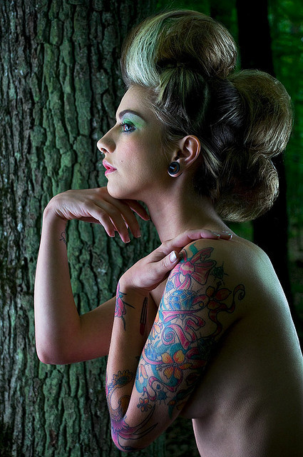 fuckyeahnakedgirls: Nymphea (by adrien ehrhardt) girls with tattoos and 