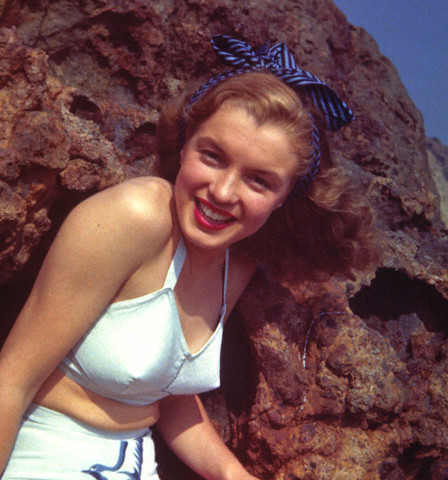 Norma Jeane on the beach 1945 1 year ago with 19 notes