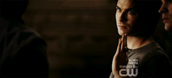  Alaric: Since then, werewolfs can only turn on a full moon and vampires are weakened by the sun.Damon: Most of them anyway. 
