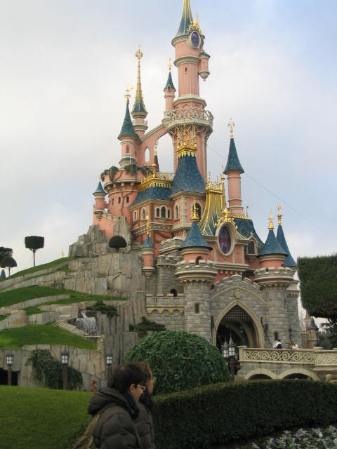 This is the castle from Disneyland Paris. It is called “Le Chateau de la 