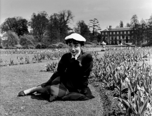 Kew Gardens London May 1st 1950 Audrey was featured in a spread for 