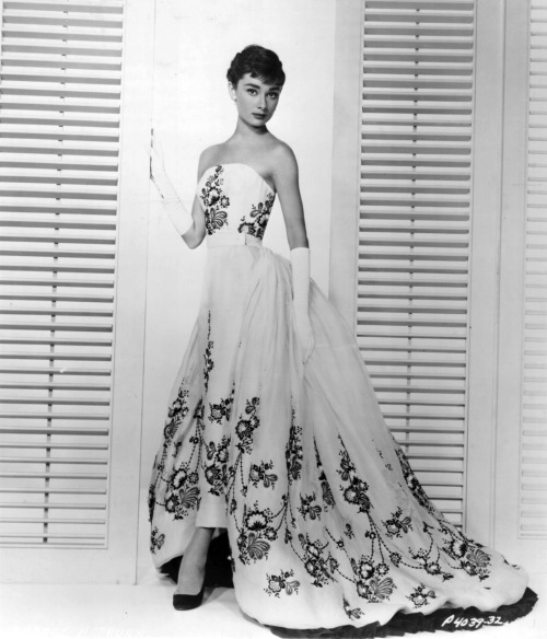 Audrey in a publicity still for Sabrina 1954 She picked three pieces from