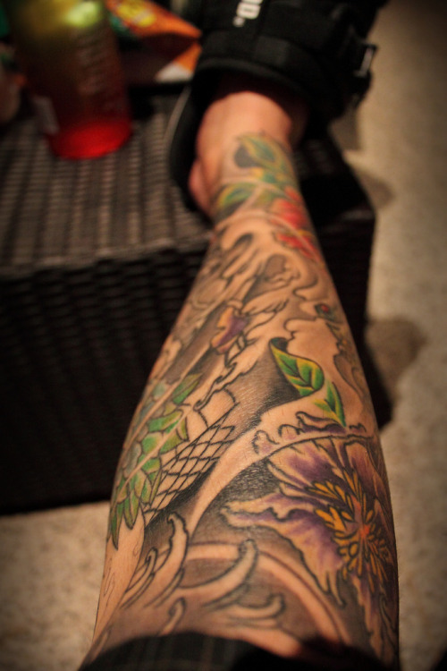Posted November 21 2010 at 348am in leg sleeve tattoo 14 notes
