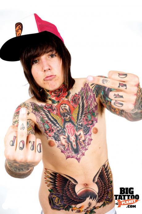 oli sykes tattoo. This is not Oliver Sykes!