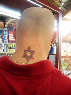 believe tattoos. Why does this Skinhead have a Star of David tattoo on the 